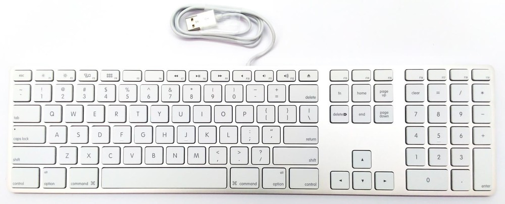 Apple A1243 Keyboard USB Wired with Numeric Keypad for iMac Mac Mini Mac Pro OEM