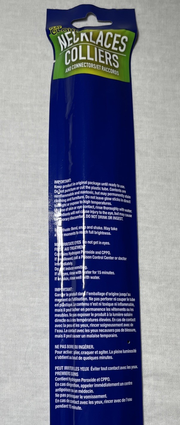 NEW! (Pack of 5) Green Glow Stick Necklaces w/ Connectors *FREE SHIPPING*