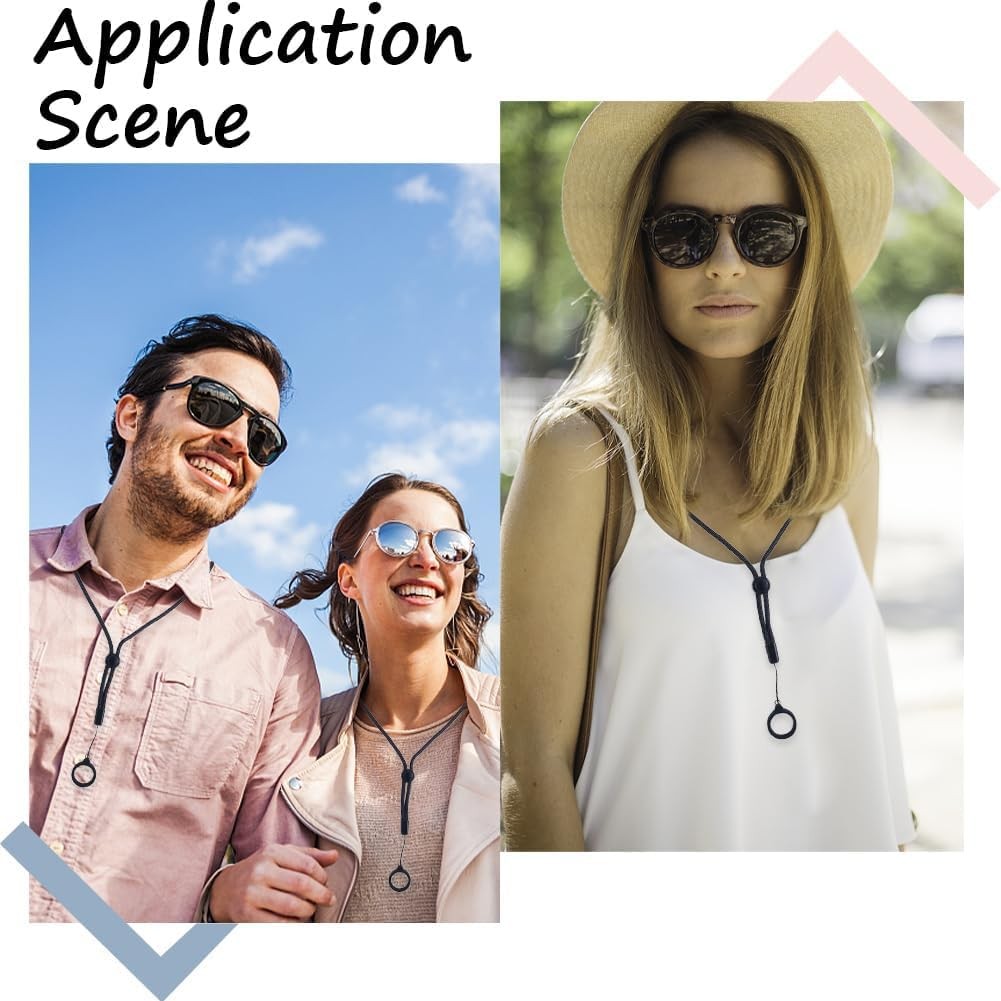 E- Vaping Lanyard / Necklace 18Pc Set with Silicone Rubber Rings Loss Prevention