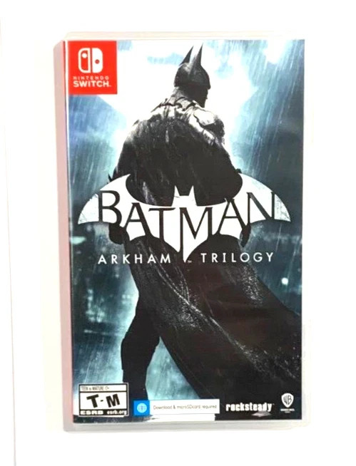 BATMAN ARKHAM TRILOGY - Nintendo Switch, AUTHENTIC REPLACEMENT CASE ONLY