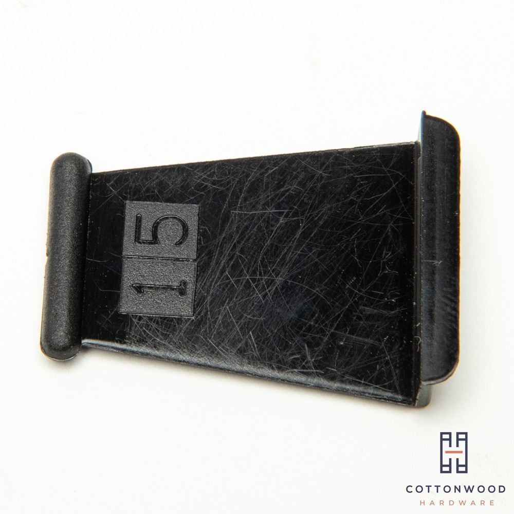 SOLID Pull Tabs for Window Screens - BLACK -- MADE IN THE USA - FREE SHIPPING