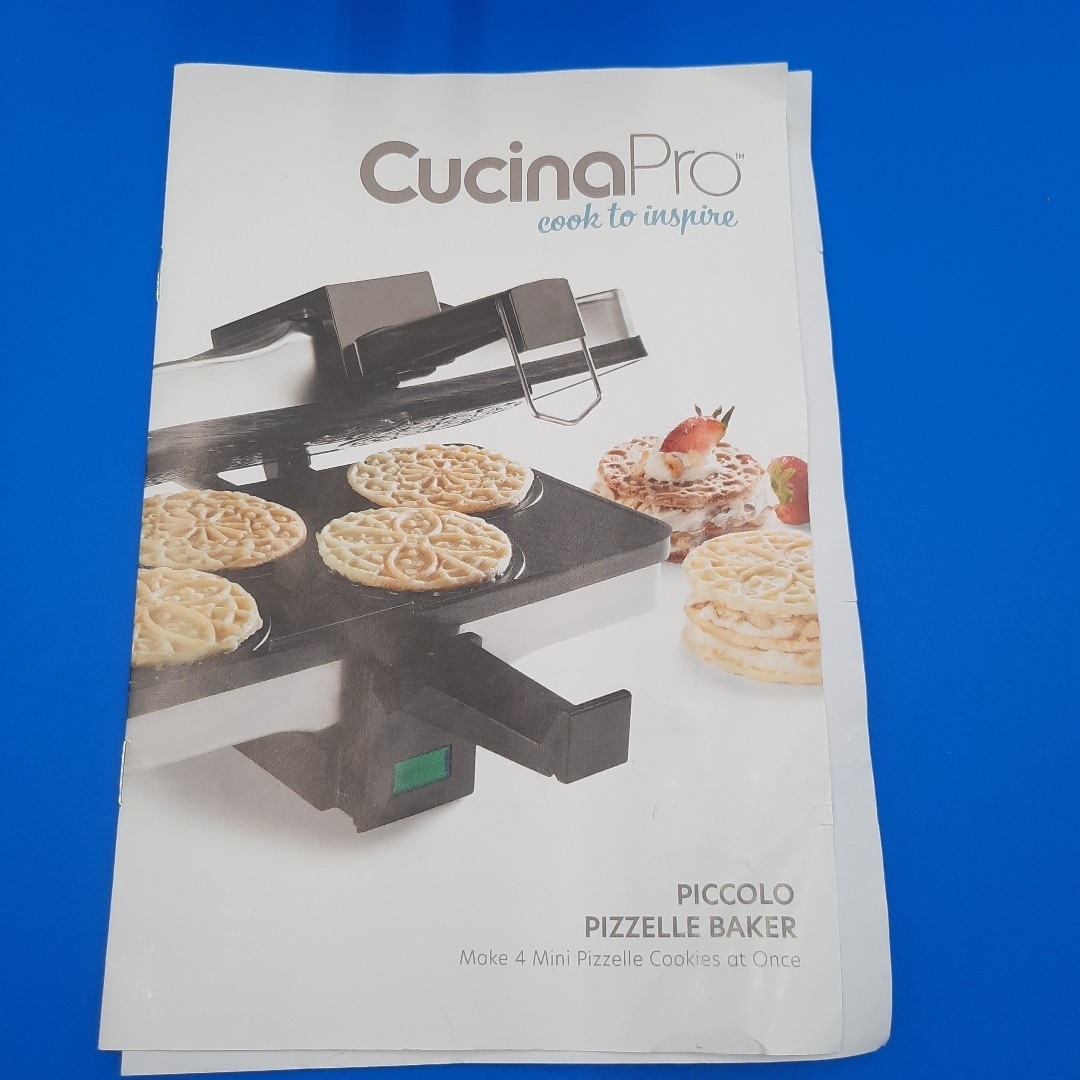 CucinaPro Piccolo Pizzelle Cookie Maker 3 1/4" Mini 220-03 New No Box Non Stick