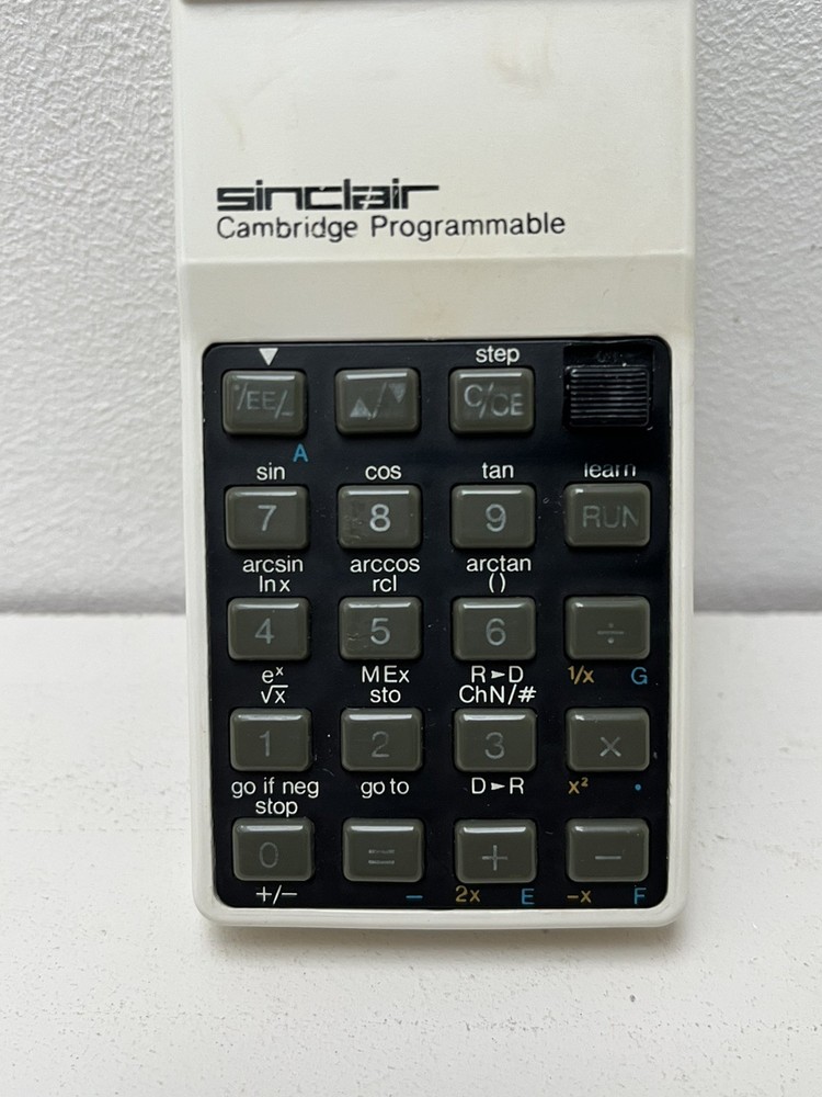 Rare Sinclair Cambridge Programmable Calculator. Working - see description