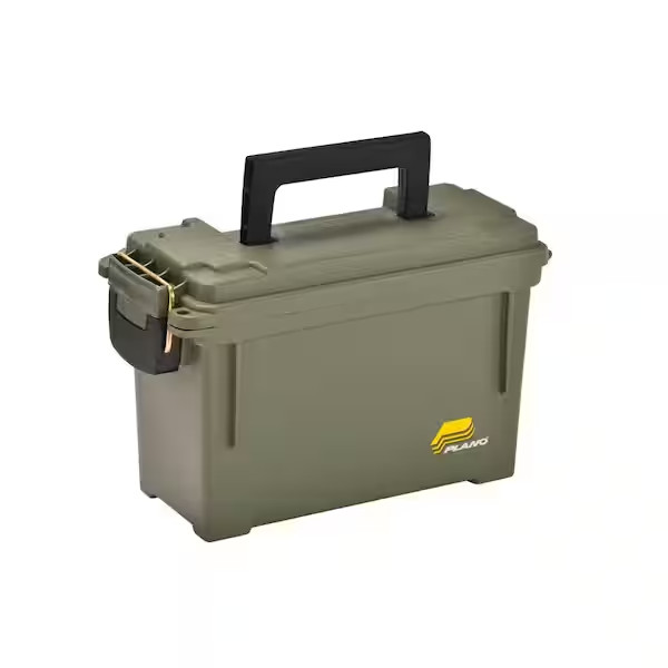 Plano Field Ammo Box, OD Green, Lockable Ammunition Storage Box with Heavy-Duty
