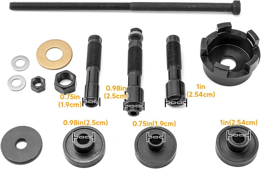 Wheel Bearing Puller Tool Kit Compatible with Harley Motorcycles. Wheel