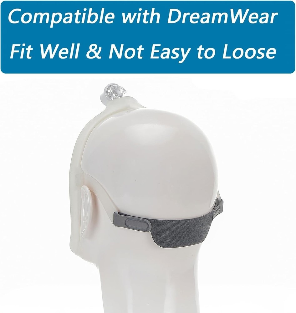 2 Pack Replacement Headgear Straps for Dreamwear - Adjustable & Comfortable Fit