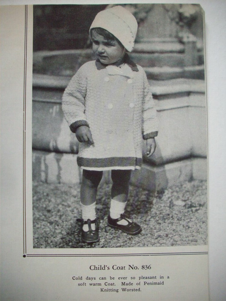 30's 40's? Crocheted & Knitted creations for children pattern booklet