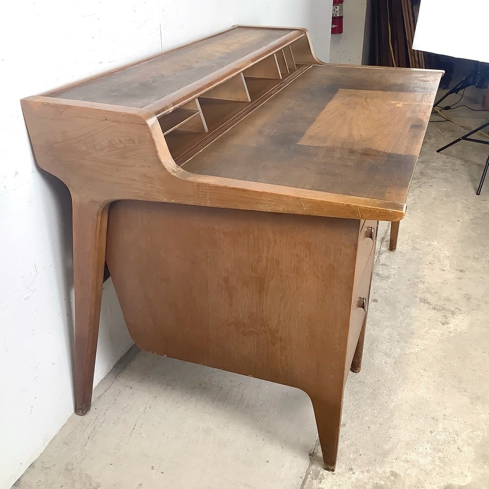 John Van Koert for Drexel Profile Walnut Desk