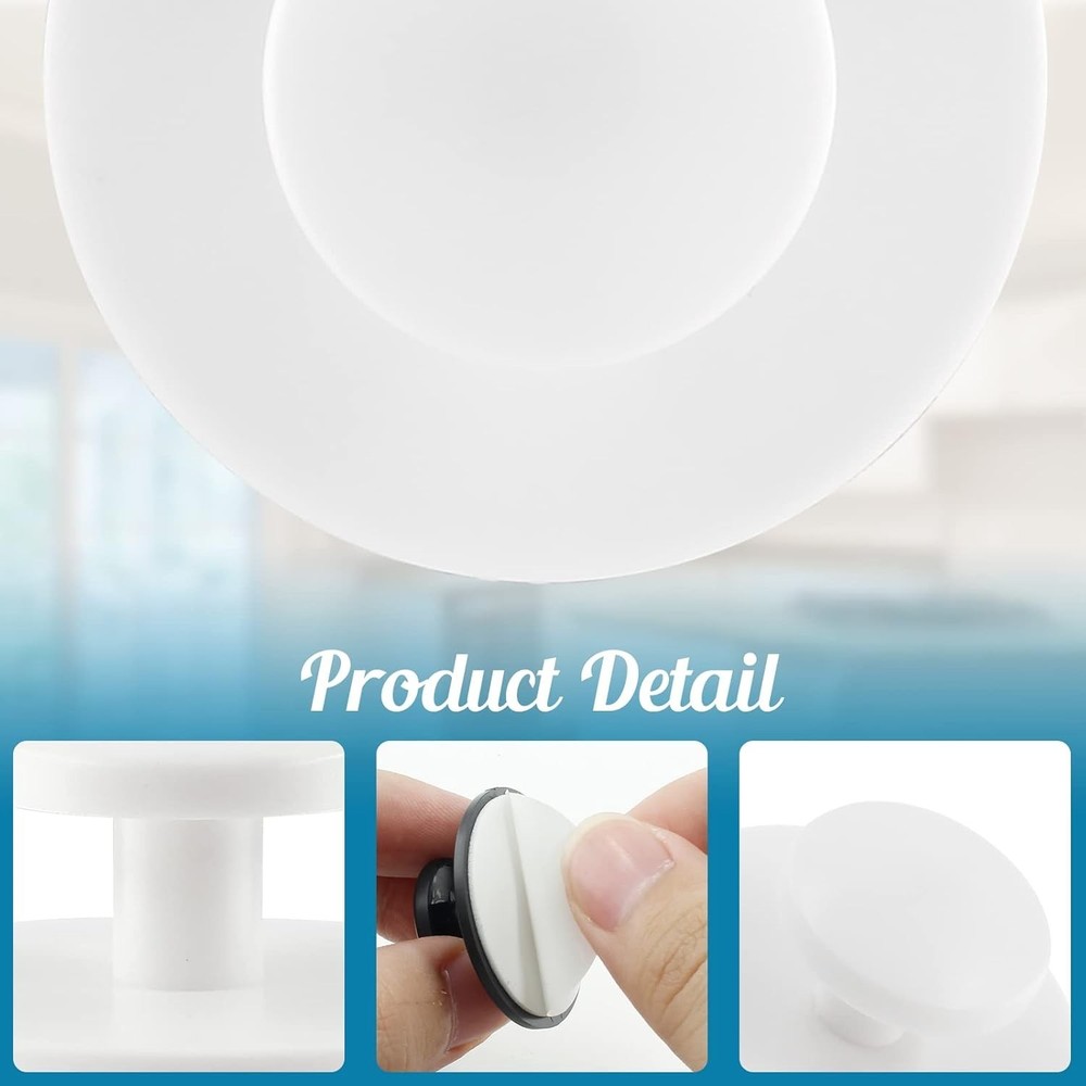 20 Pcs Self-Stick Kitchen Cabinet Knobs Adhesive Drawer Handles Mini Auxiliary D