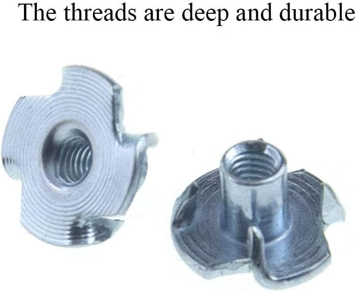 M5 X 8mm T Nut 4 Prong Tee Blind Nuts Threaded Insert Clean Threads No Rust Carb