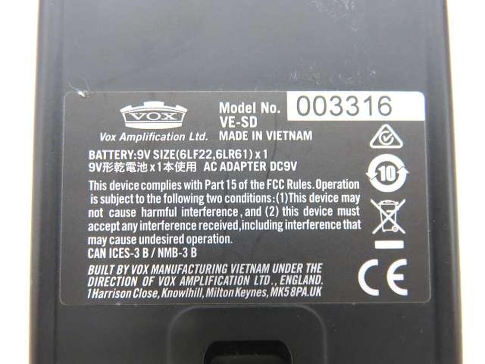 Vox Ve-Sd Effector No.nm1640