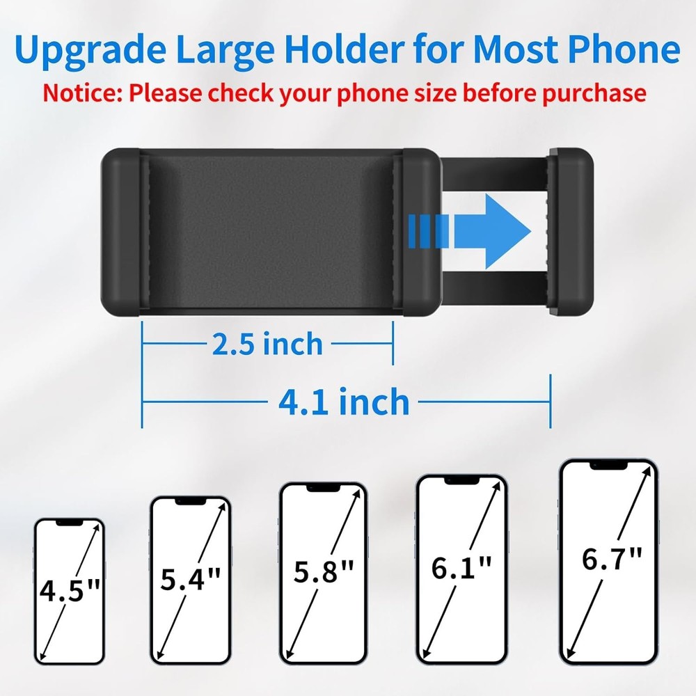 Universal Mic Stand Phone Holder Flexible Mount