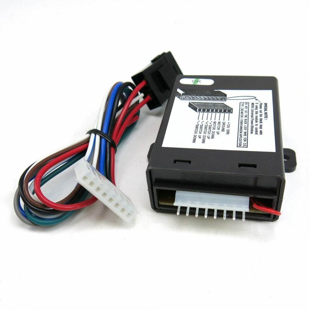 2-Door Flat Glass 1-Touch Manual Crank Handle Power Window Conversion Switch Kit