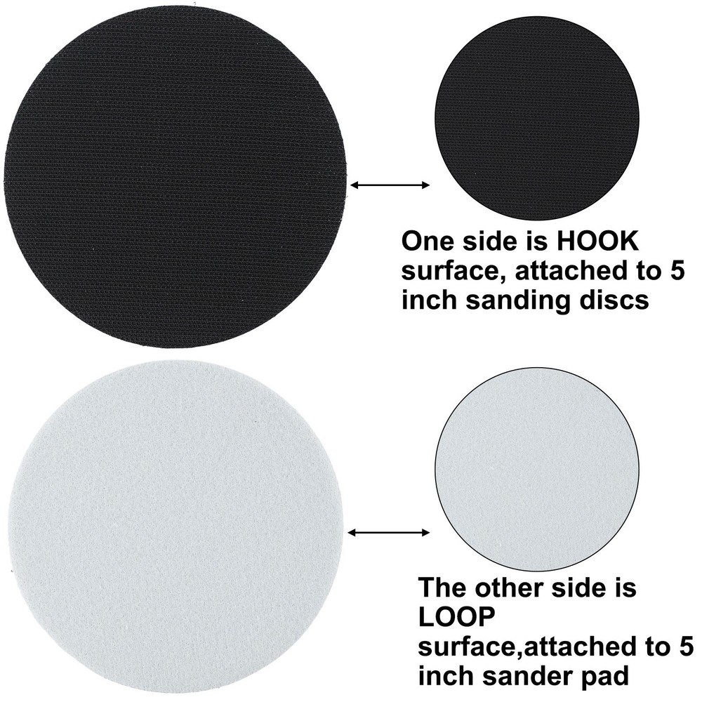2.5x12.7cm Hook Soft Foam Interface Grinding Wheel Buffer Backing Protect Pad