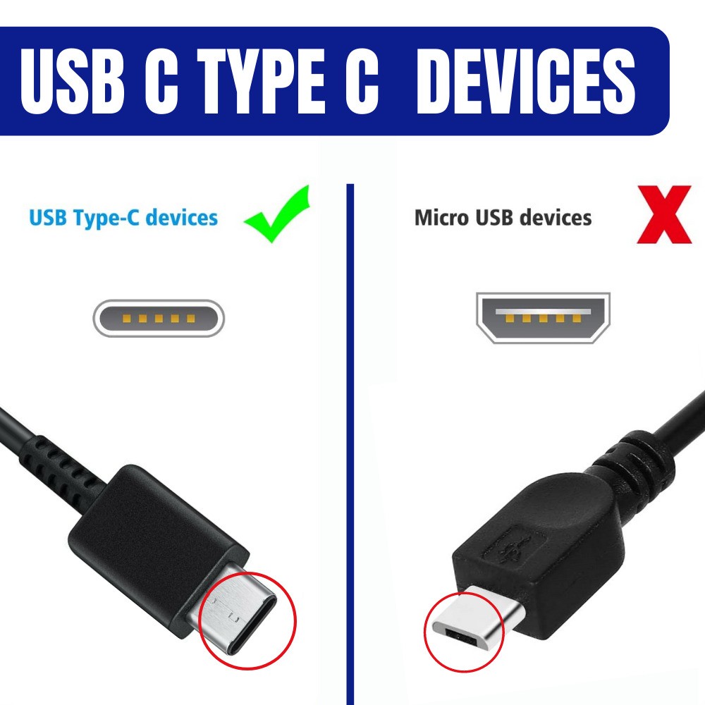 3FT USB Type C Cable Fast Data Charging Charge Cable For Samsung S8 S9 S10