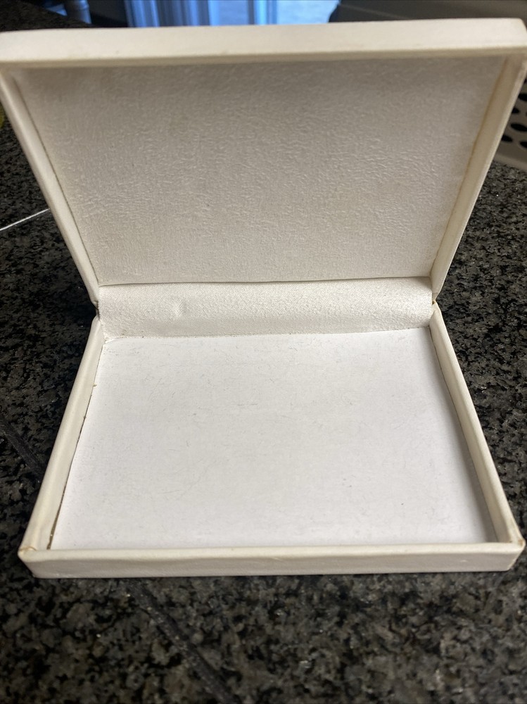 White Disney Sterling Silver Empty Box Metallic Silver Design