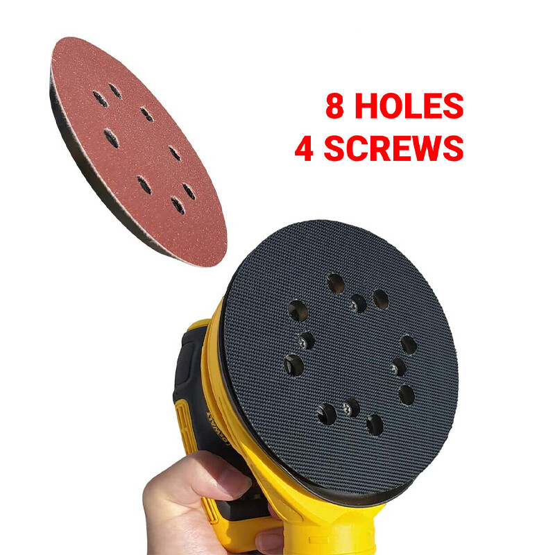 2x 5" Orbital Sander Pads 8-Hole 4-Screw for Dewalt DWE6423/6423K, DWE6421/6421K
