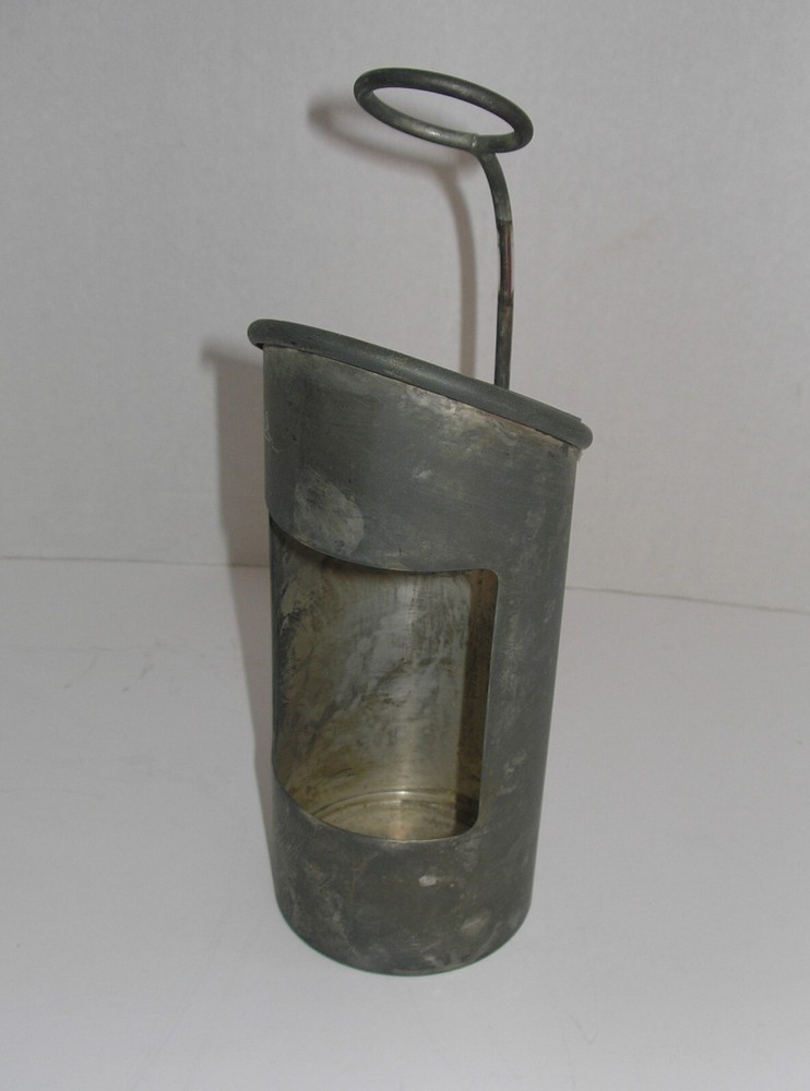 French Silver-plated Wine Bottle Holder Circa 1950 Slender Handle Label Window