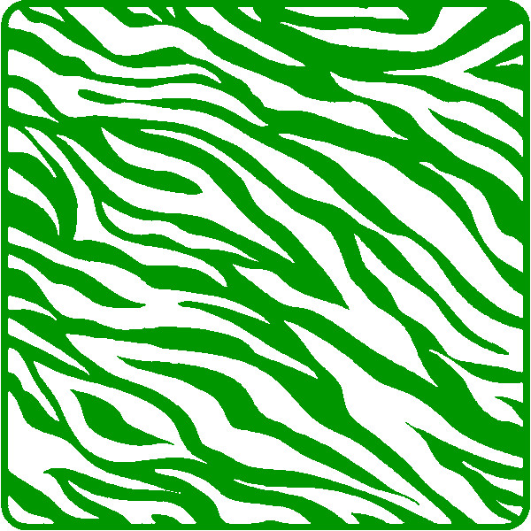 30 Custom Green Zebra Pattern Personalized Address Labels