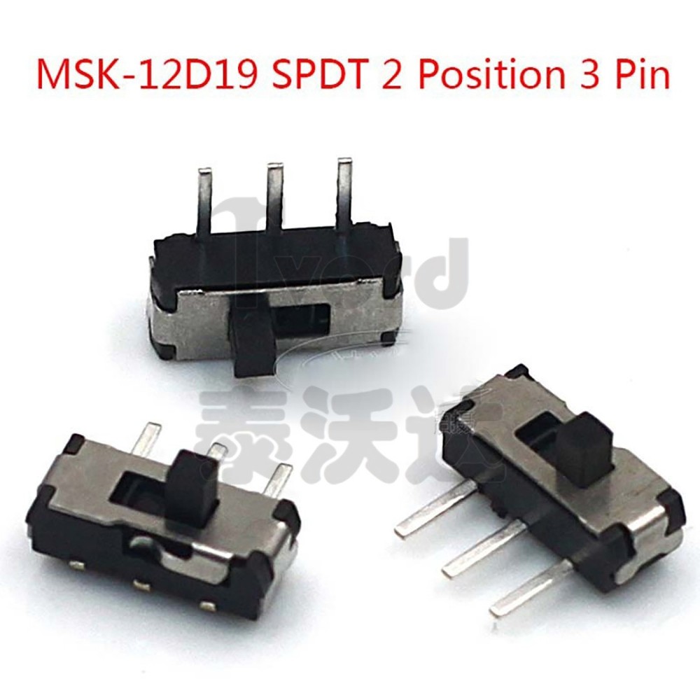 Micro Slide Switch ON-OFF SPDT 2 Position 3 Pin PCB Panel Microswitch SMD Switch