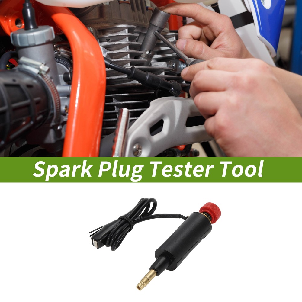 1 Pc Spark Plug Tester Ignition Plastic & Metal Black Spark Plug Tester