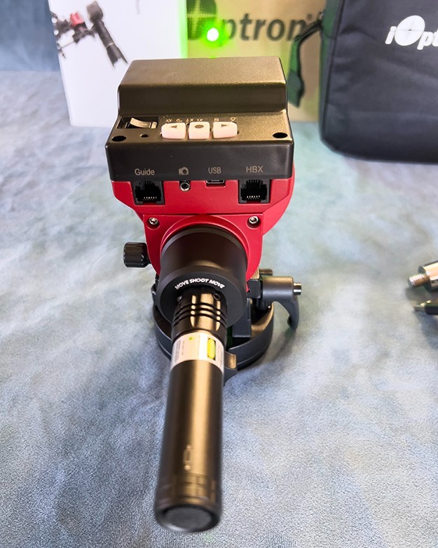 iOptron SkyGuider Pro Camera Mount + Polar Scope and Green Laser Pointer