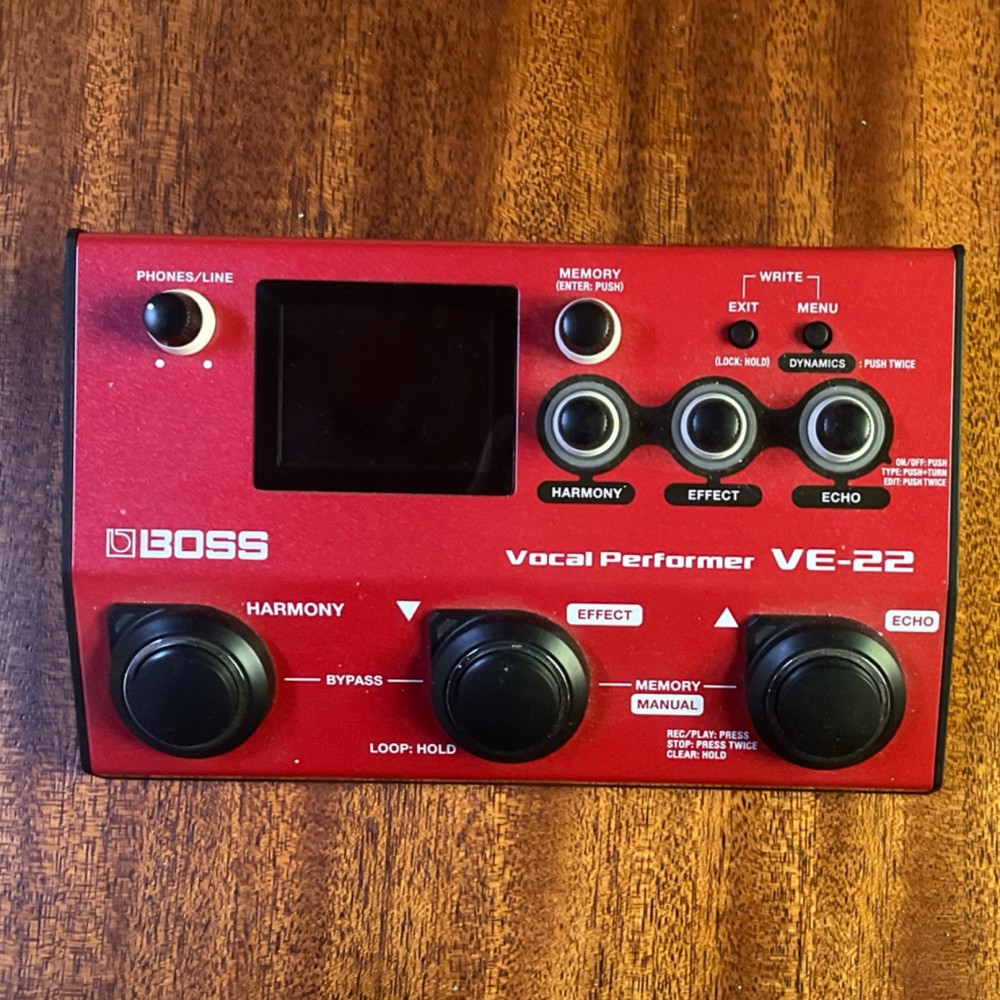 Boss VE-22 Vocal Performer Multi-Effects Processor Looper Reverb Chorus