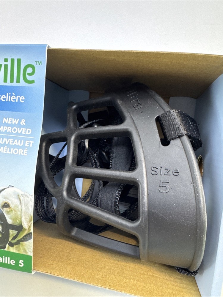 Baskerville Ultra Muzzle Comfortable, Dog Friendly Design for Size 5 Dogs OB