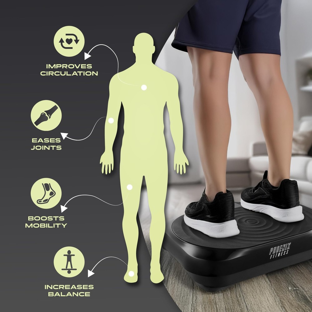 Vibration Platform Machine with Plug, Lymphatic Drainage for Weight Loss, Ful...