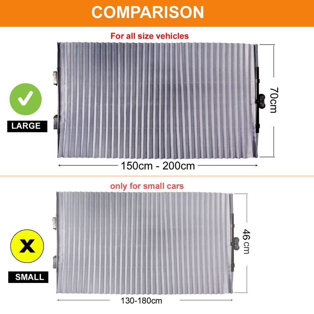 Car Retractable Windshield Sun Shade Visor SUV Front Window Folding Block Cover