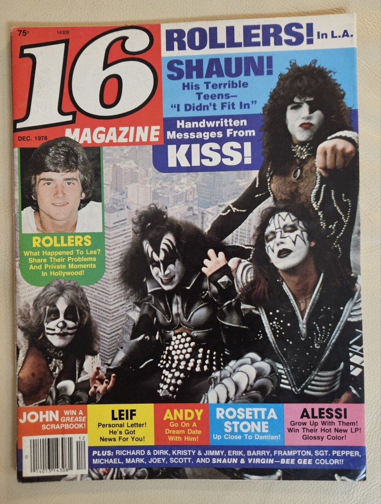 16 Magazine 1978 KISS/ROLLERS