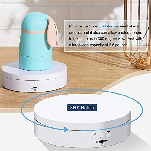 Hicarer Rotating Display Stand 360 Degree Motorized Rotating Display Spinner