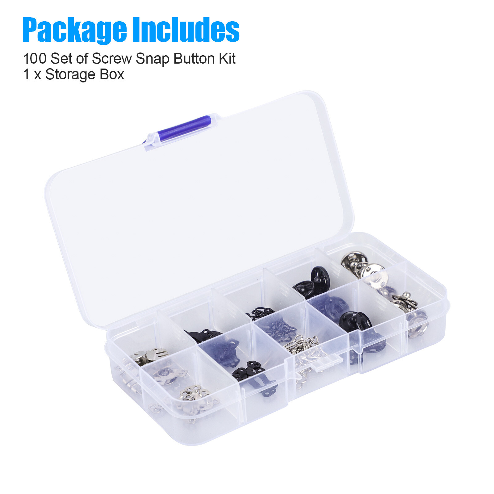 100 Pair Sewing Hook and Eye Closure 3 Styles Fasteners for Trousers Skirt Dress