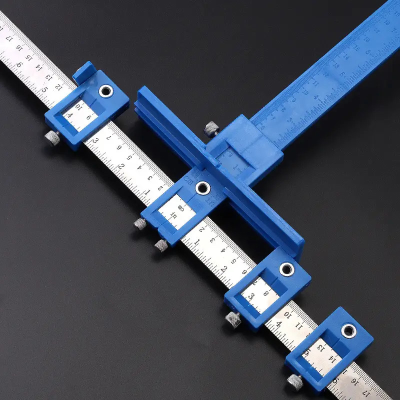 A Cabinet Hardware Jig Adjustable Punch Locator Handle Template Tool Drill Guide