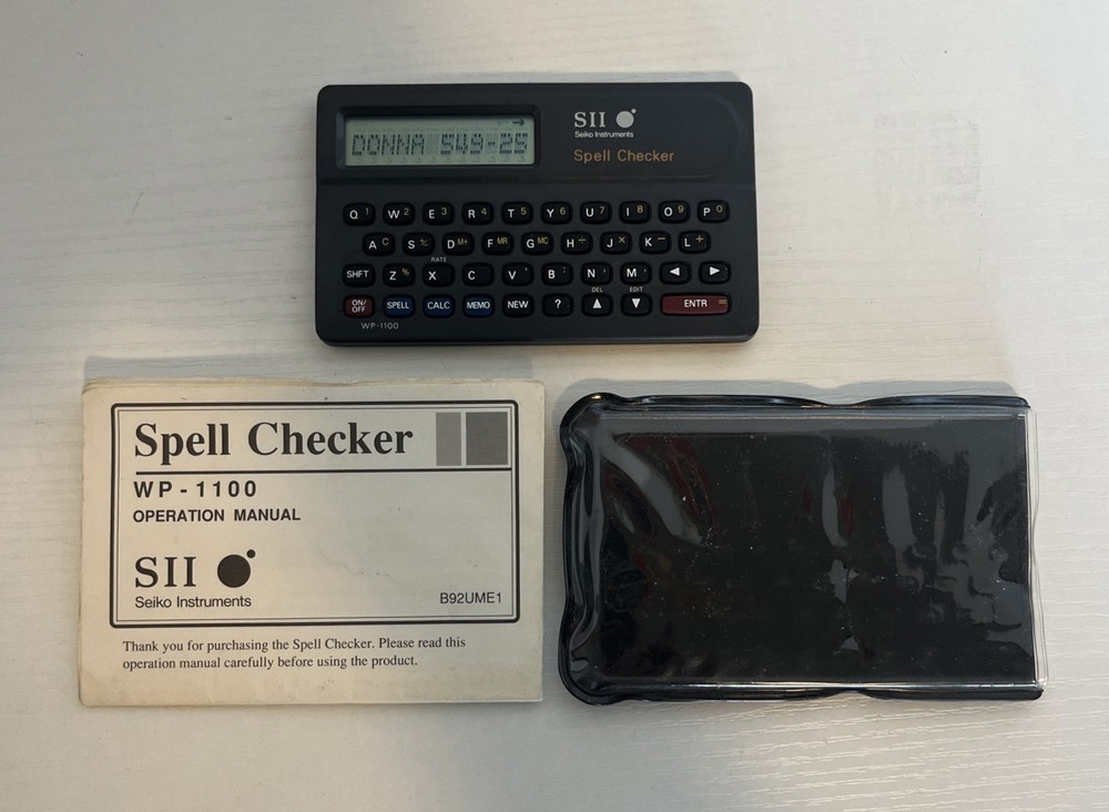 Seiko Instruments SII Spell Checker WP 1100 1988