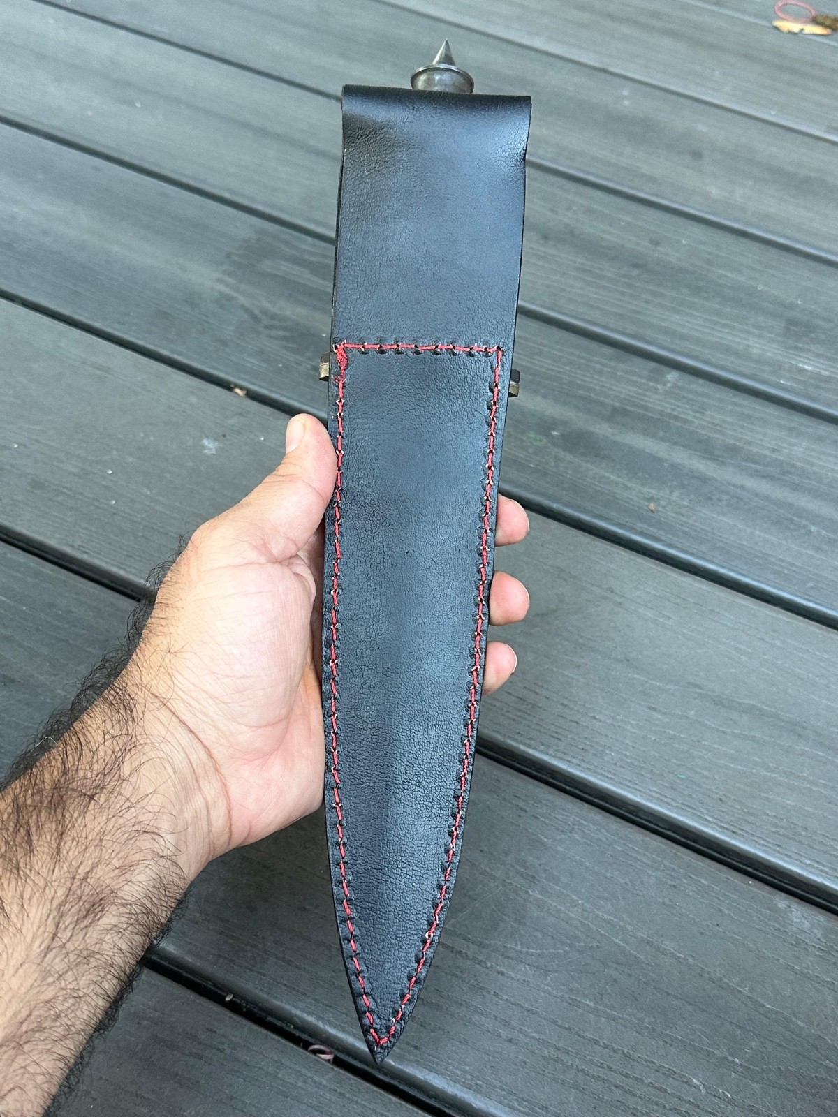 CASE V-42 US Special Forces WWII Dagger Double Edge Knife With Leather Handle