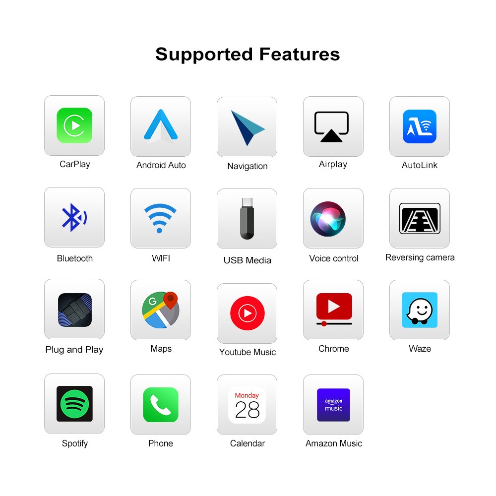 Wireless Apple CarPlay Android Auto Decoder Box For BMW CIC Multimedia Interface