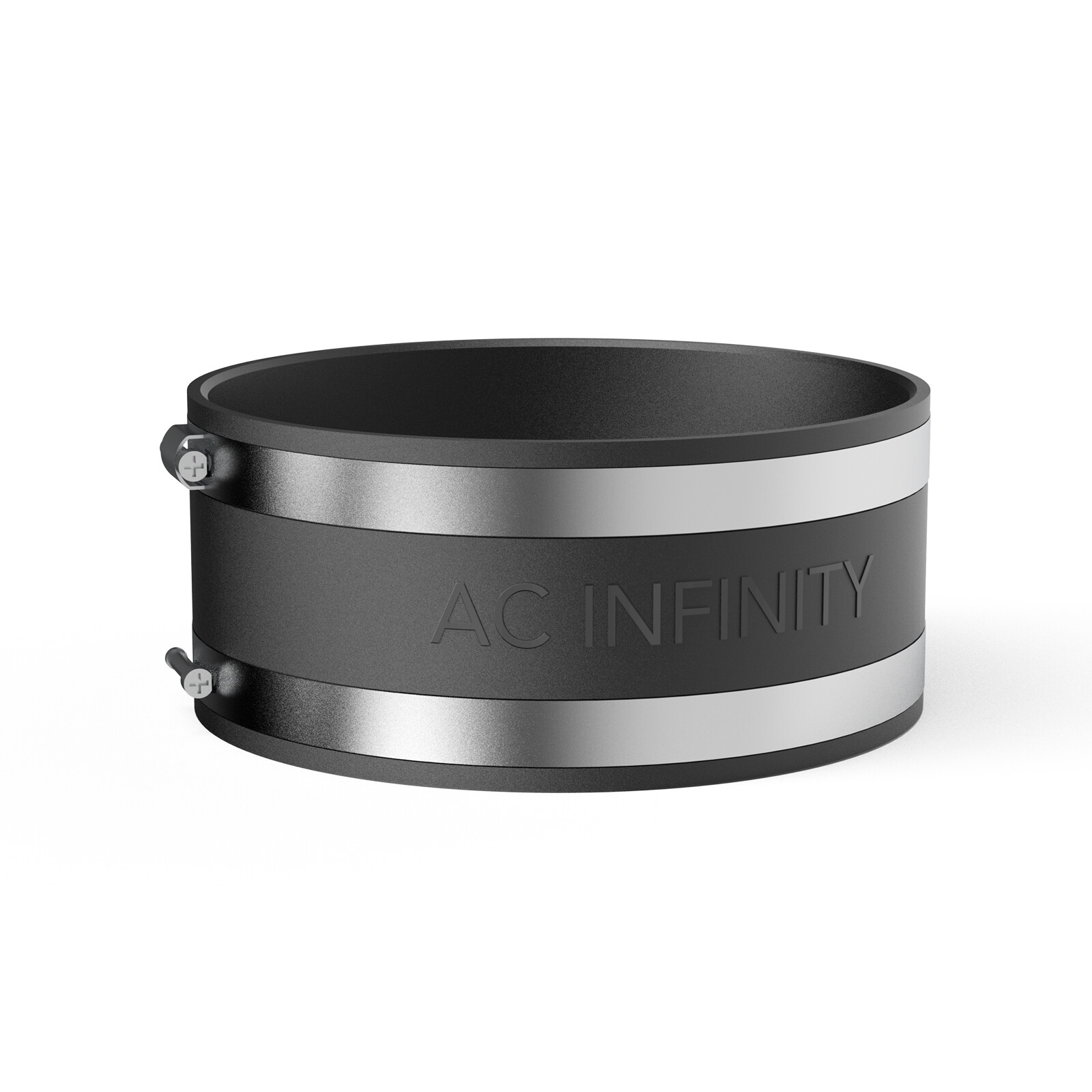 6-Inch Rubber Duct Coupler with Stainless Steel Clamps, New