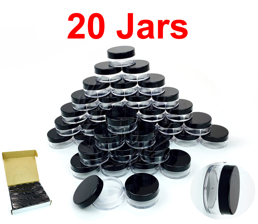 20 Packs 10 Gram/10ML High Quality Makeup Cream Cosmetic Sample Jar Containers