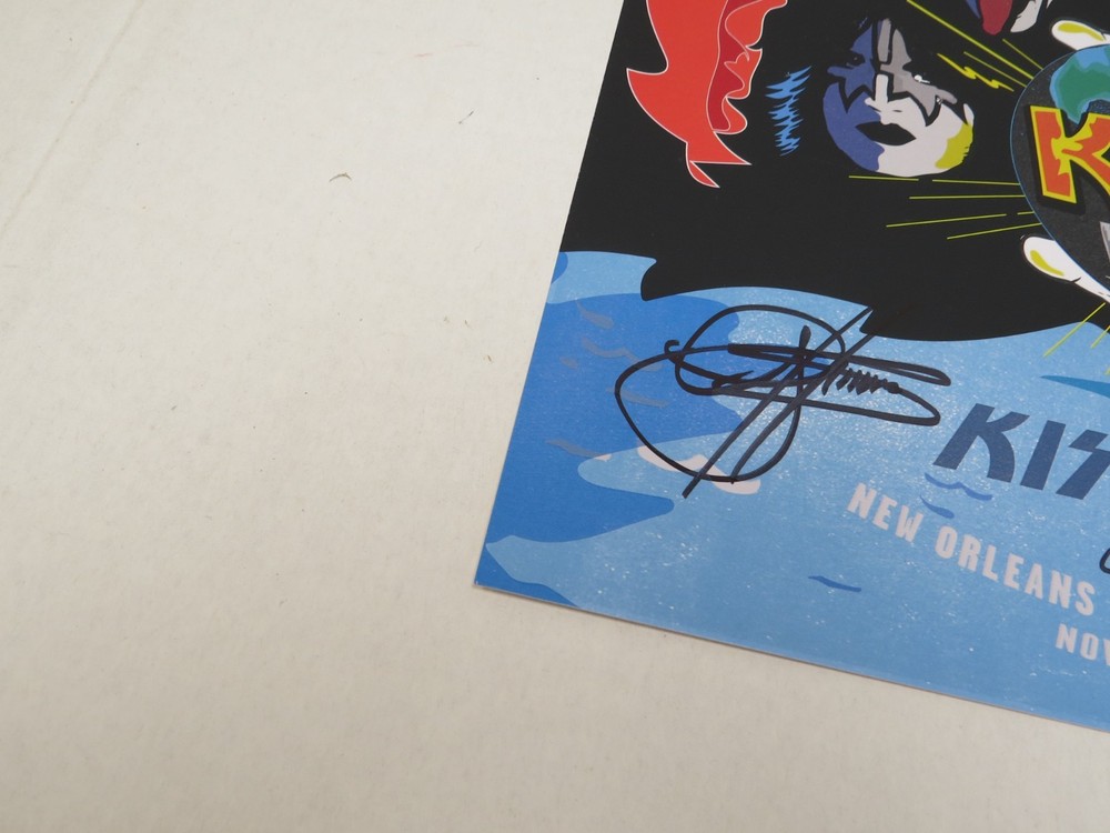 KISS KRUISE VII SIGNED AUTOGRAPHED POSTER - SINGER THAYER SIMMONS STANLEY