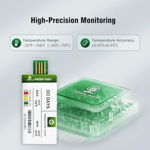 Freshliance Disposable USB Temperature Data Logger 10 Pack for Cold Chain