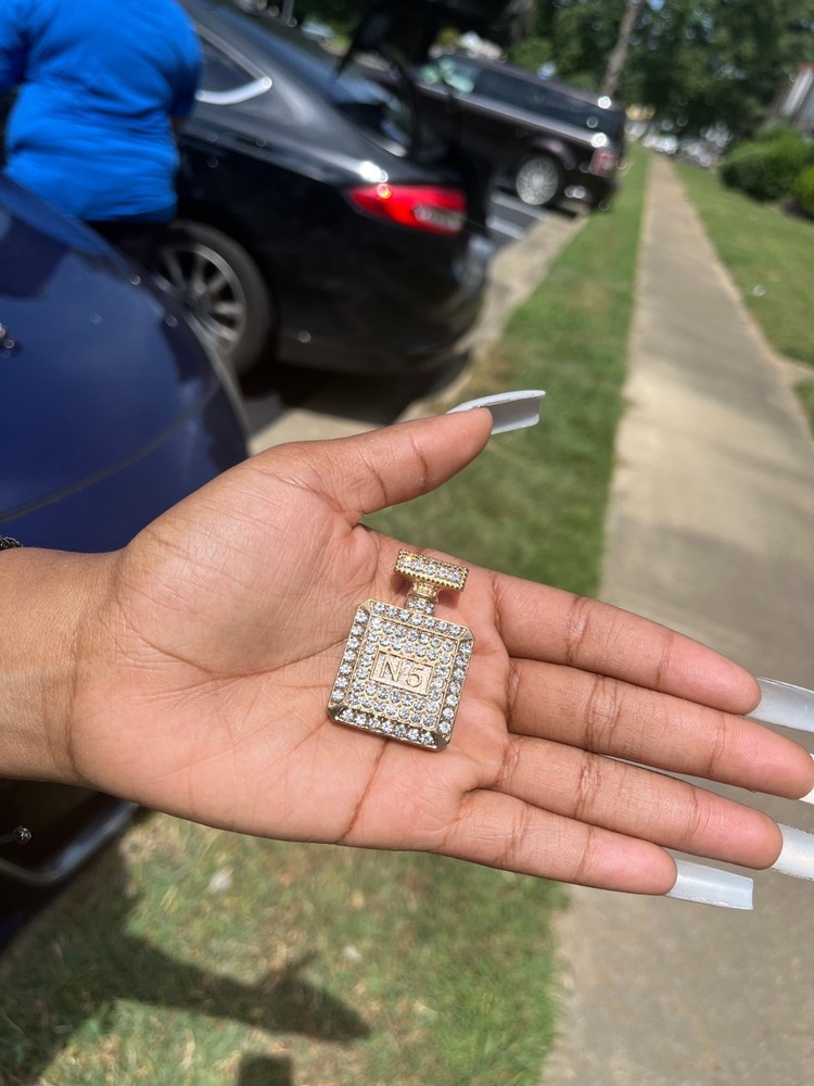 perfume bottle brooch