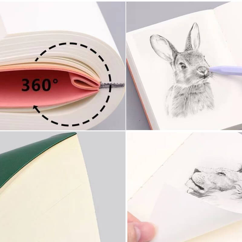 720 Pages Extra Thick Soft Cover Blank\ Empty Notebook Journal for Doodles A6