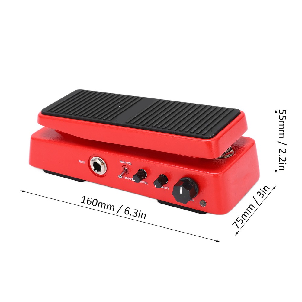 WAH Volume Pedal Multimode 6 Level Adjustable Frequency Guitar Tuning Access EUJ