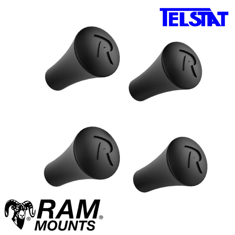 RAM X-Grip Rubber Cap/Legs 4-Pack Replacement RAP-UN-CAP-4U