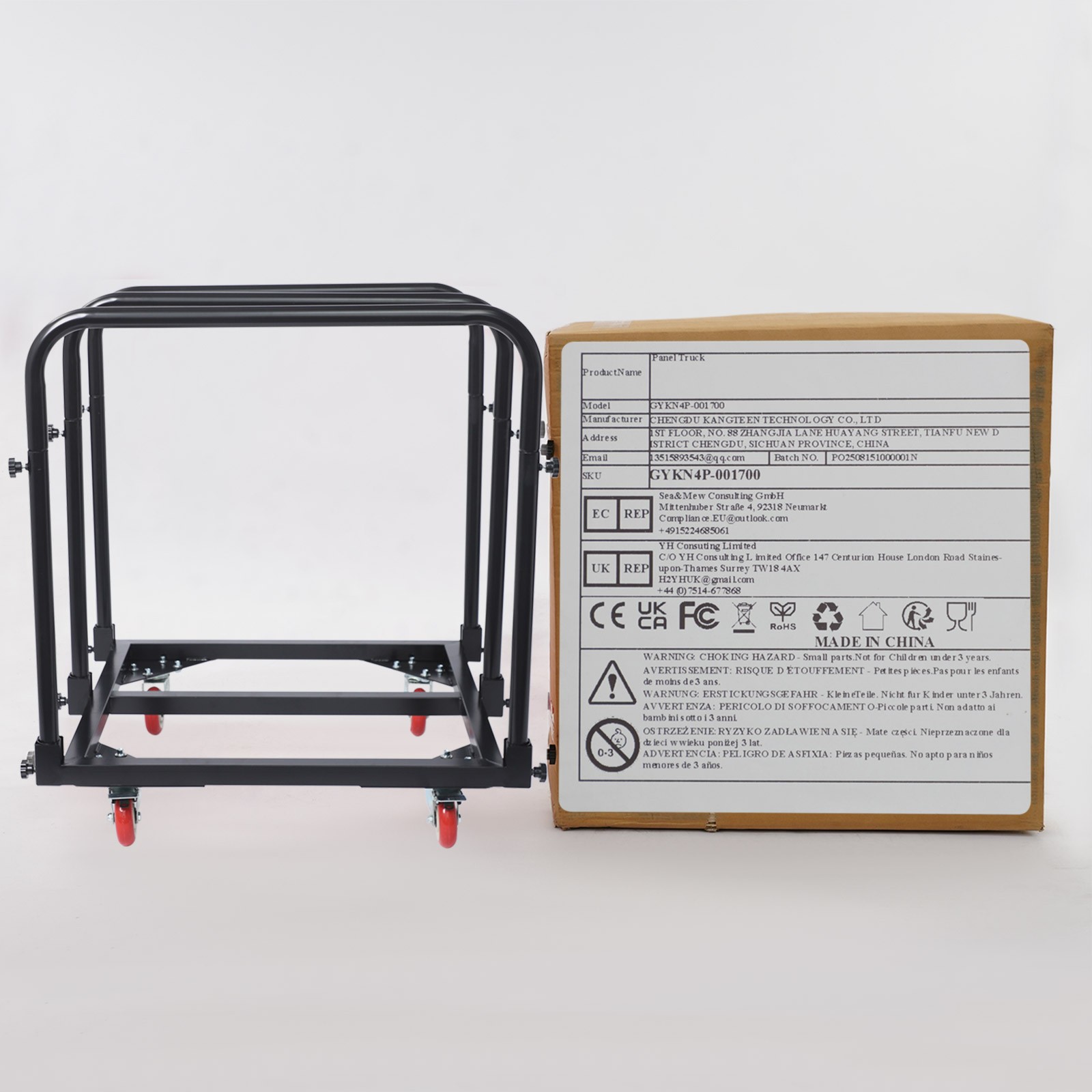 Panel Cart Heavy Duty Shipping Trolley 1400 lbs Loading Transporting Truck Tool