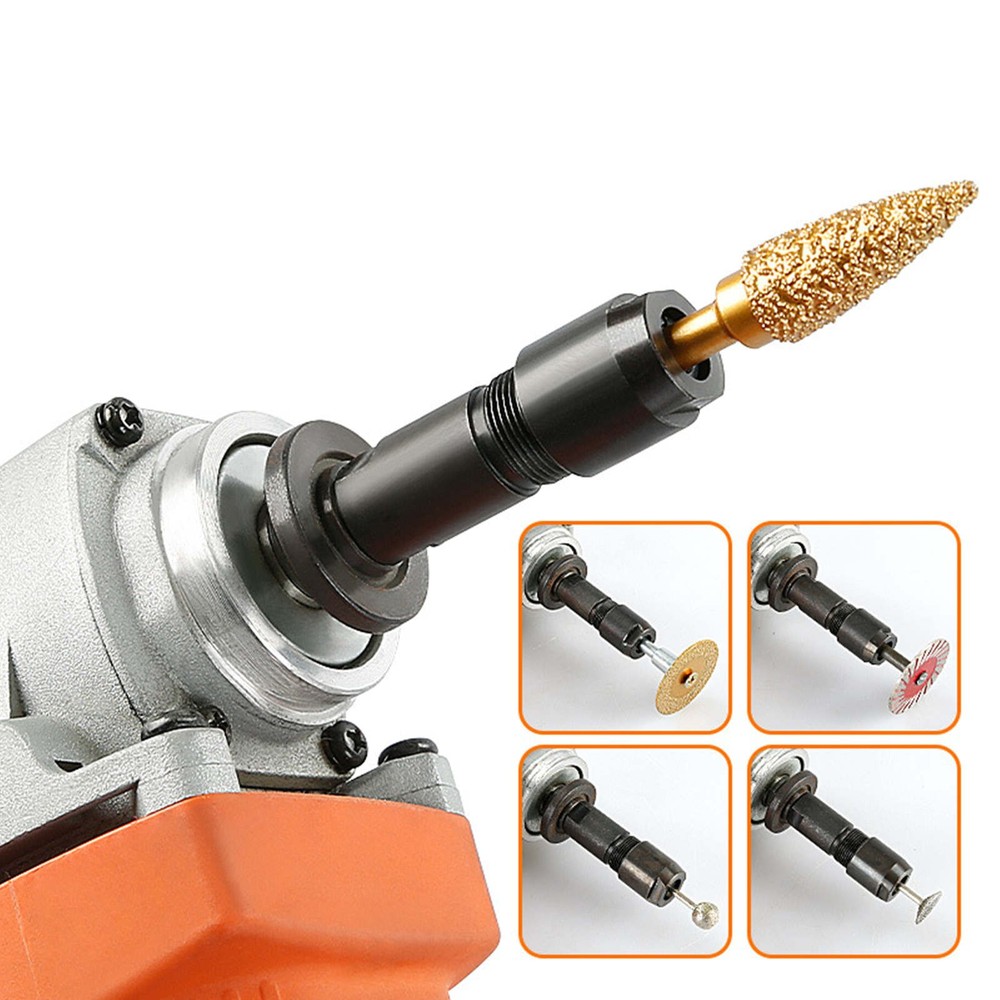 100-Tyle Angle Grinder Conversion Adapter Kit for Straight Grinder 3mm 6mm