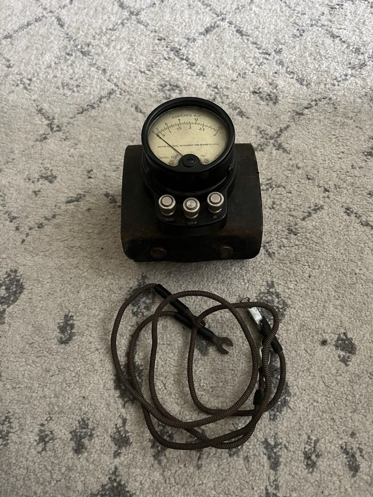 Weston Electrical Instrument Model 528 Ac Amp Meter