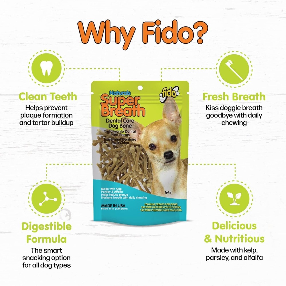 Fido Super Breath Mini Bulk Bag (100 Count)
