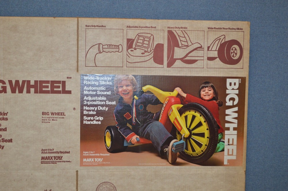 MARX BIG WHEEL BOX ONLY --- GREAT CONDITION !! # 5045